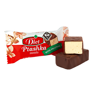 Цукерки глазуровані "Пташка з фруктозою", 1 кг (шт)